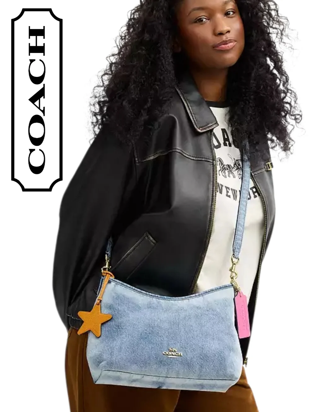 COACH LOVED DENIM LAUREL BAG- NEW - FACTORY WRAPPED - Picture 8 of 14